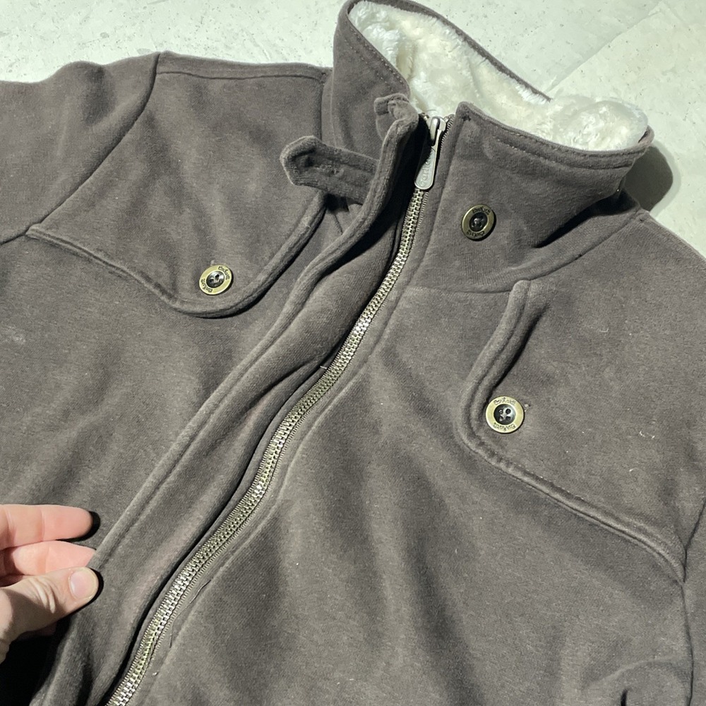 Carhartt Women's WK111 Sherpa Lined Collar Full Zip Jacket Brown SZ Large VTG - Picture 5 of 12